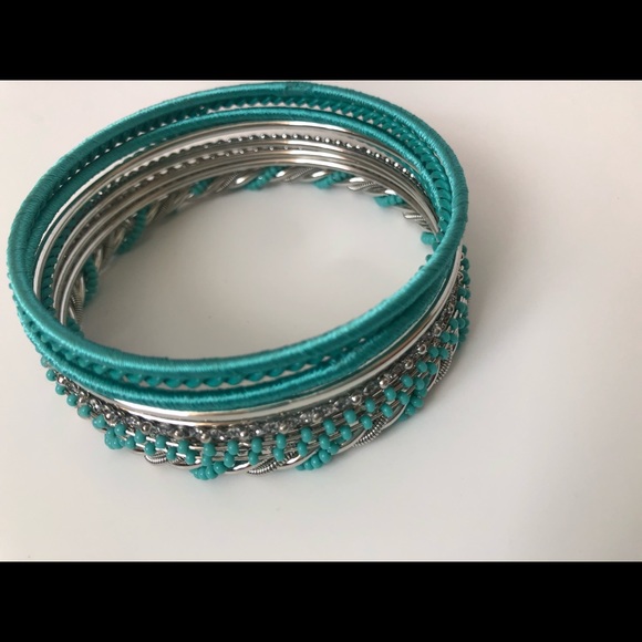 Jewelry - Silver/Turquoise Bracelet Set